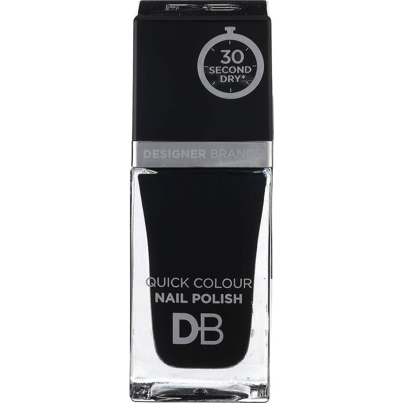Designer Brands Designer Brands Quick Colour Nail Polish Blackest Black 11173647