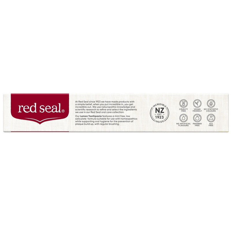 Red Seal Red Seal Lemon SLS Fragranced Toothpaste 100g 11000813