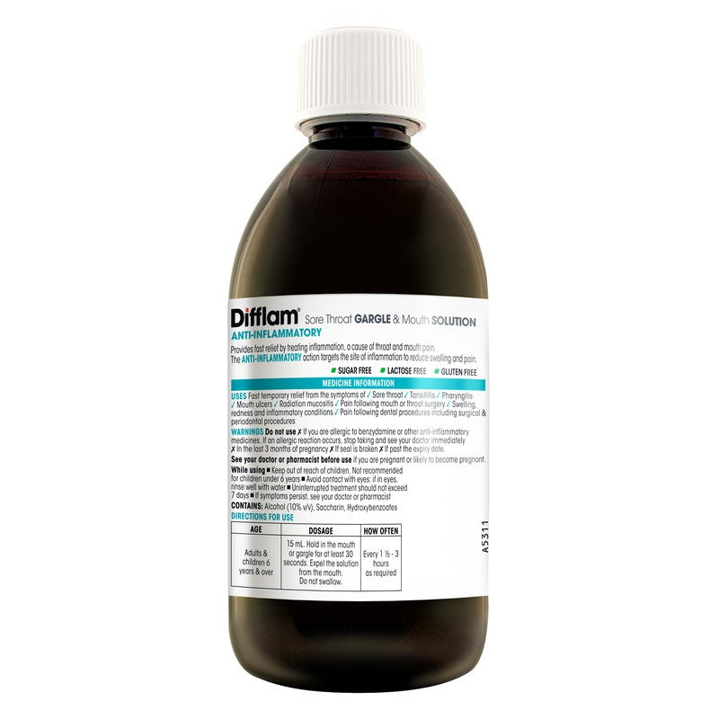 Difflam Difflam Solution Anti-Inflam 500ml