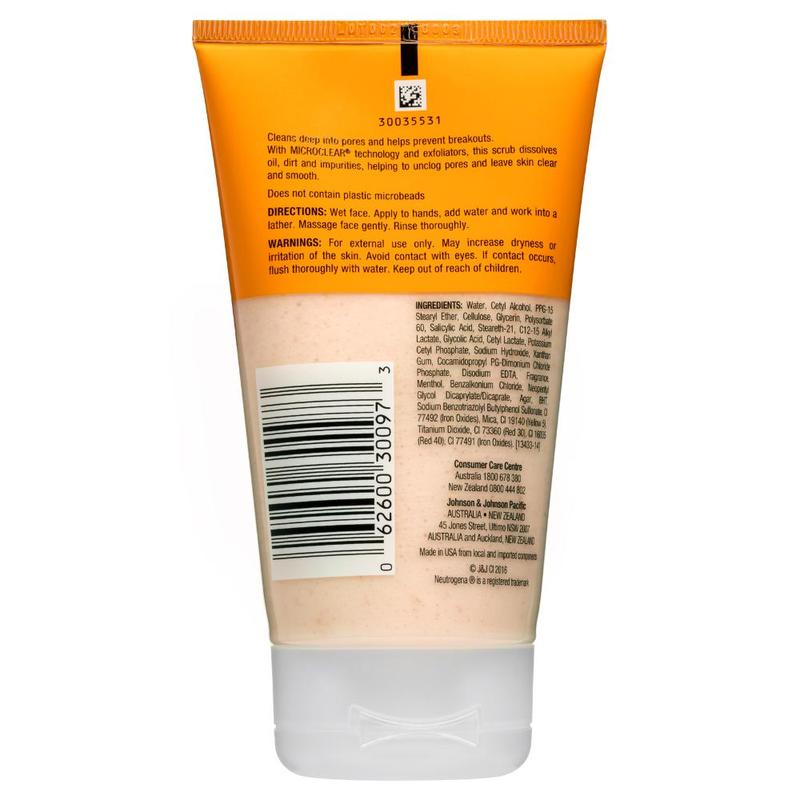 Neutrogena Oil Free Acne Face Scrub 125ml