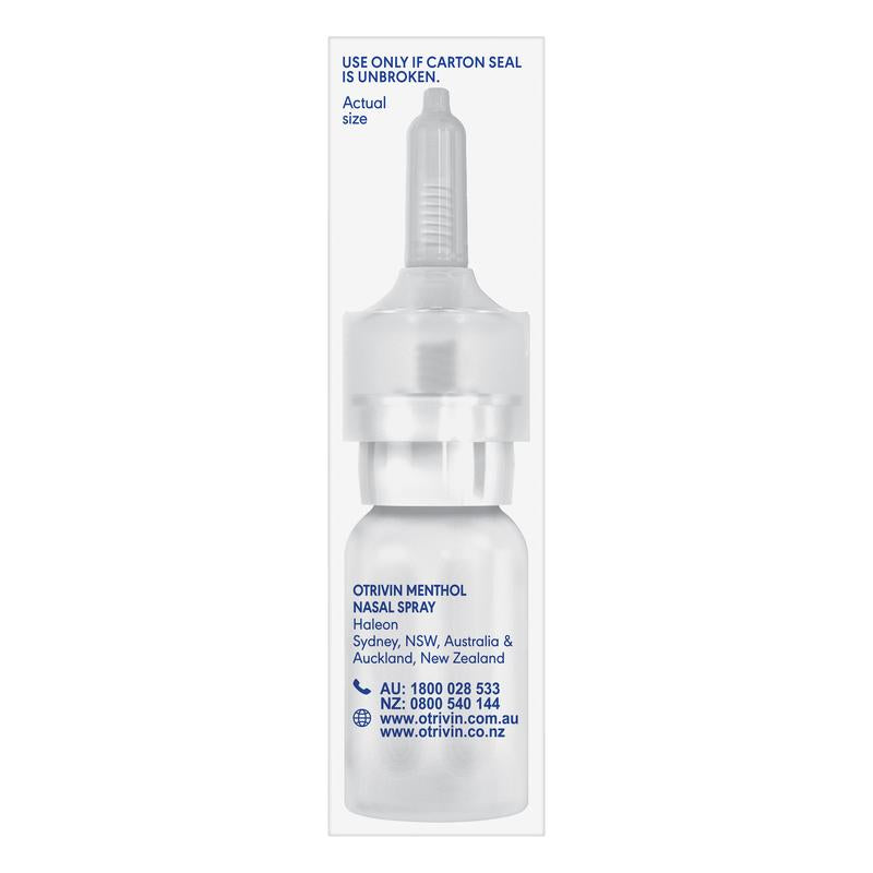 Otrivin Adult Menthol Nasal Spray 10ml