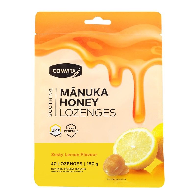 Comvita Manuka Honey Lozenges Lemon & Honey 40pk