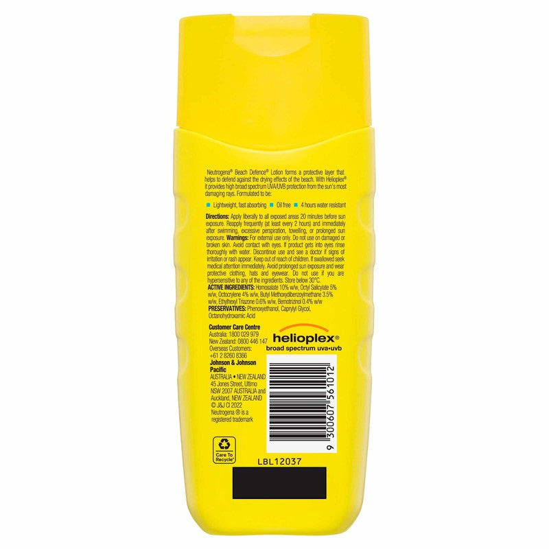 Neutrogena Beach Defence Lotion SPF50 198ml