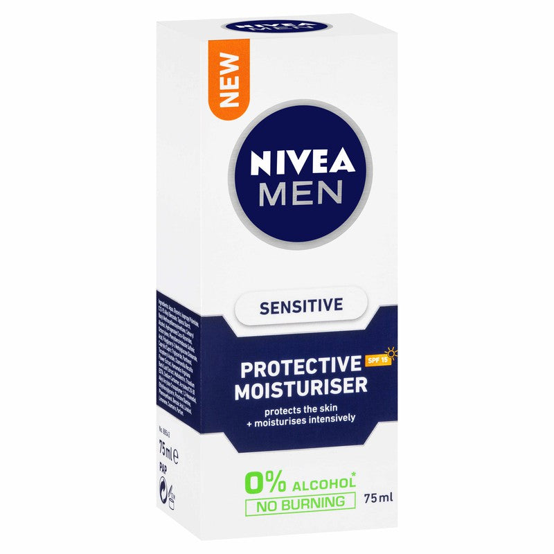 Nivea Men Sensitive Protective Moisturiser SPF15 75ml