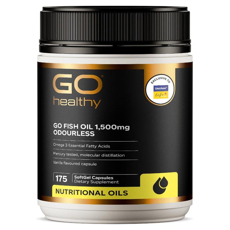 GO Healthy GO Fish Oil 1500mg Capsules 175s – Life Pharmacy