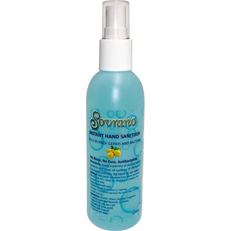 Life Pharmacy SOVRANO Hand Sanitiser 125ml 12000030