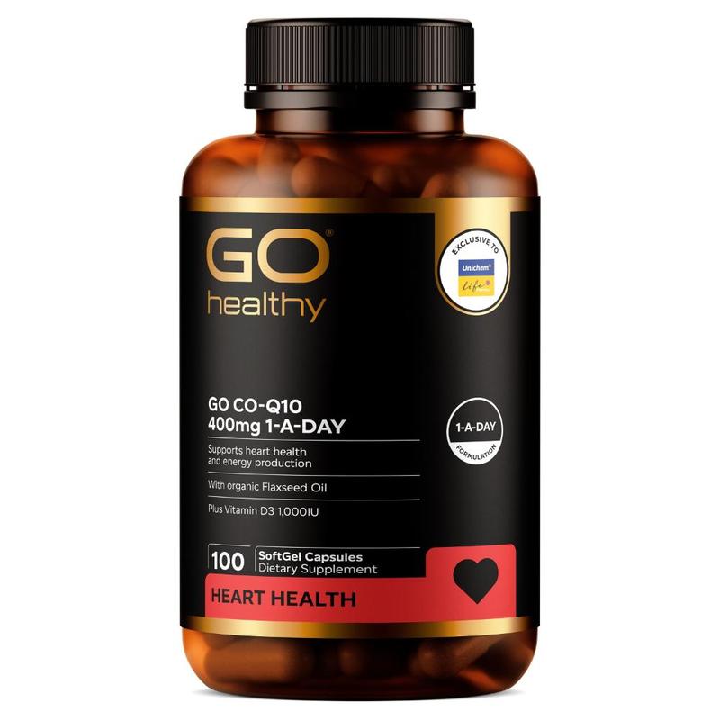 GO Healthy GO CO-Q10 400mg 1-A-Day Capsules 100s – Life Pharmacy