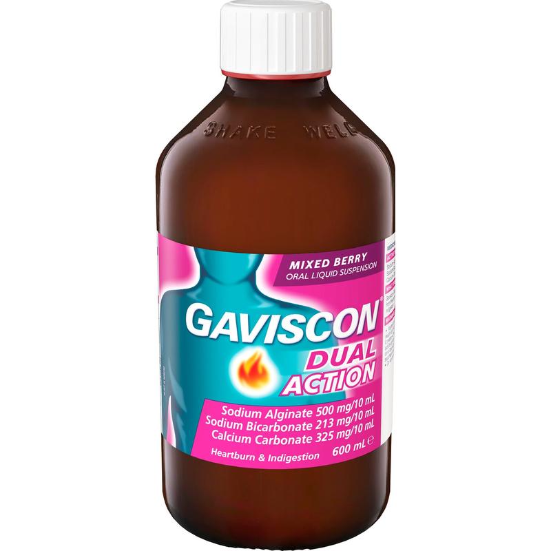 Gaviscon Dual Action Liquid Mixed Berry 600ml