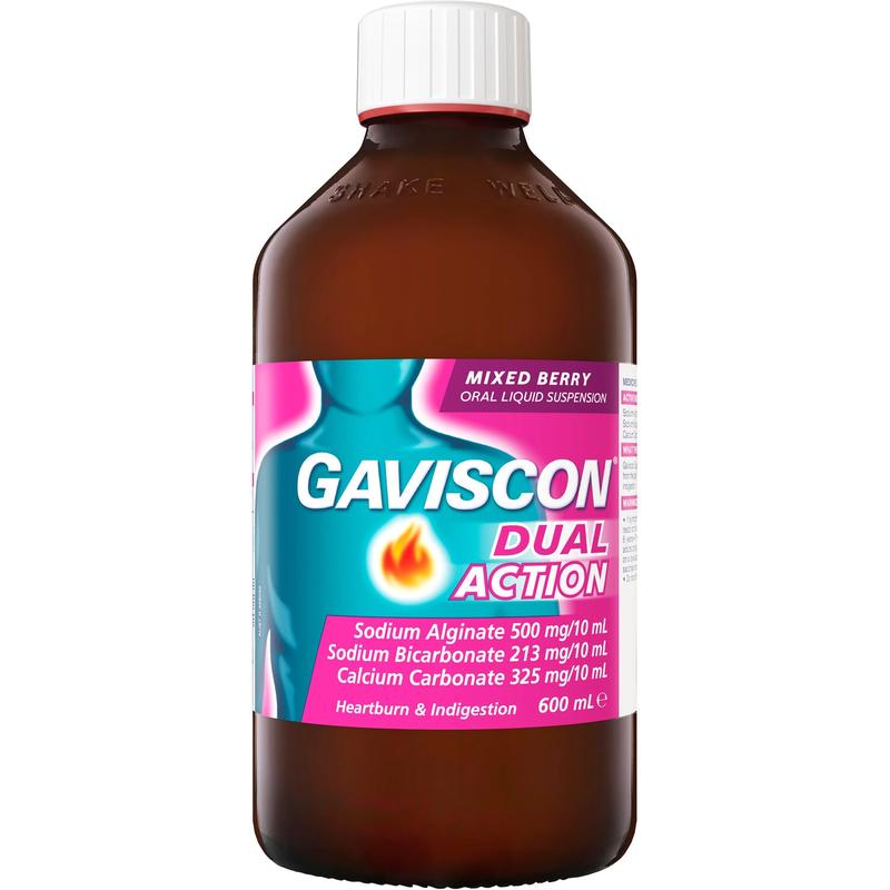 Gaviscon Dual Action Liquid Mixed Berry 600ml