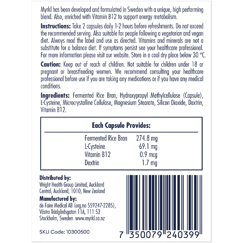 Myrkl Myrkl Capsules 30s 20023960