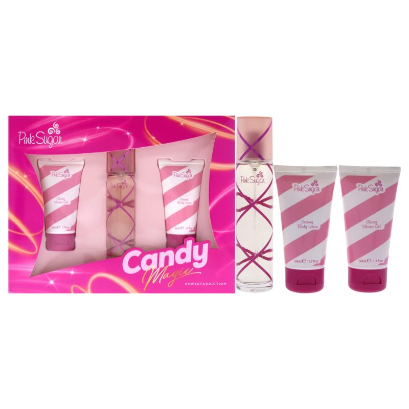 Aquolina Pink Sugar Candy Magic 100ml EDT Gift Set 3pcs