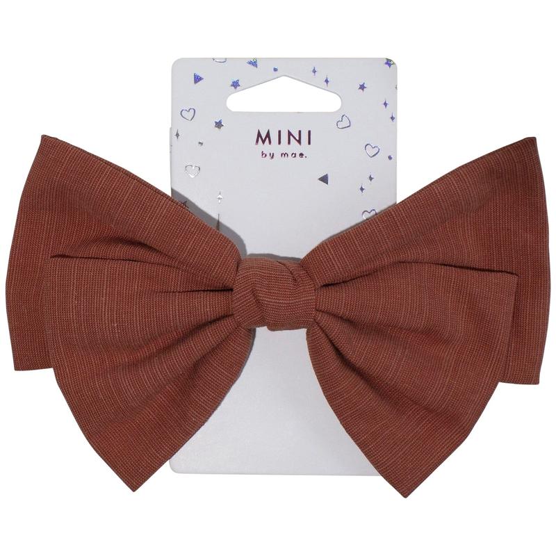 Mini by Mae Mini by Mae Alligator Clip Large Bow Rust 20025281