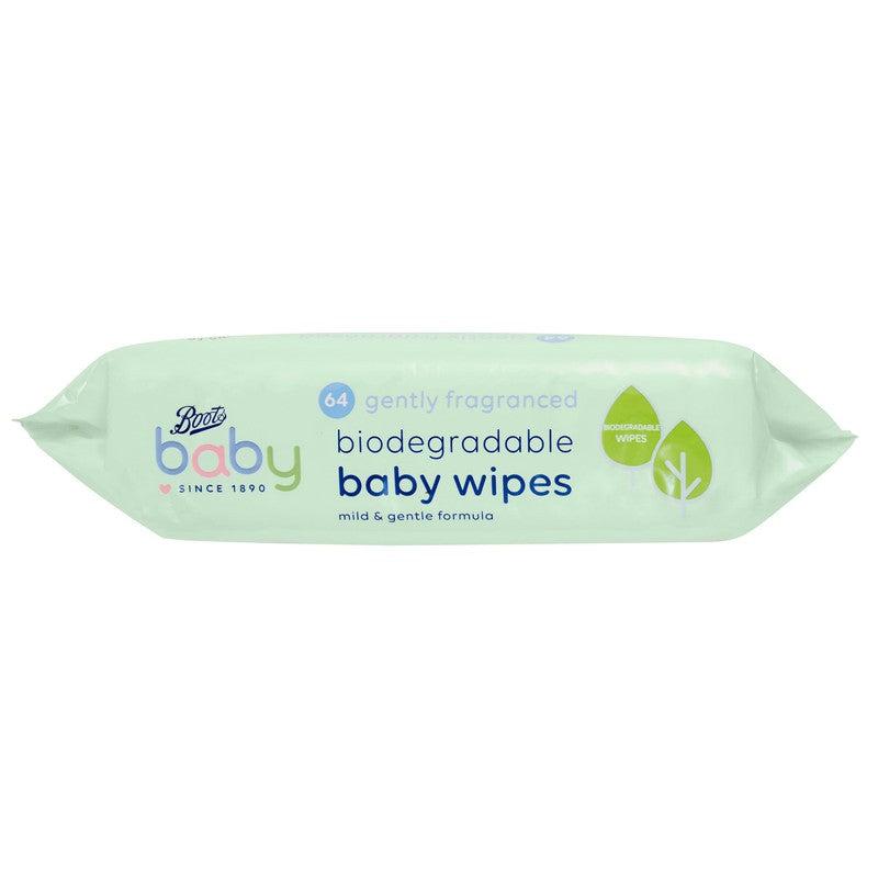 Boots Boots Baby Biodegradable Wipes Fragranced 64pk 20029112