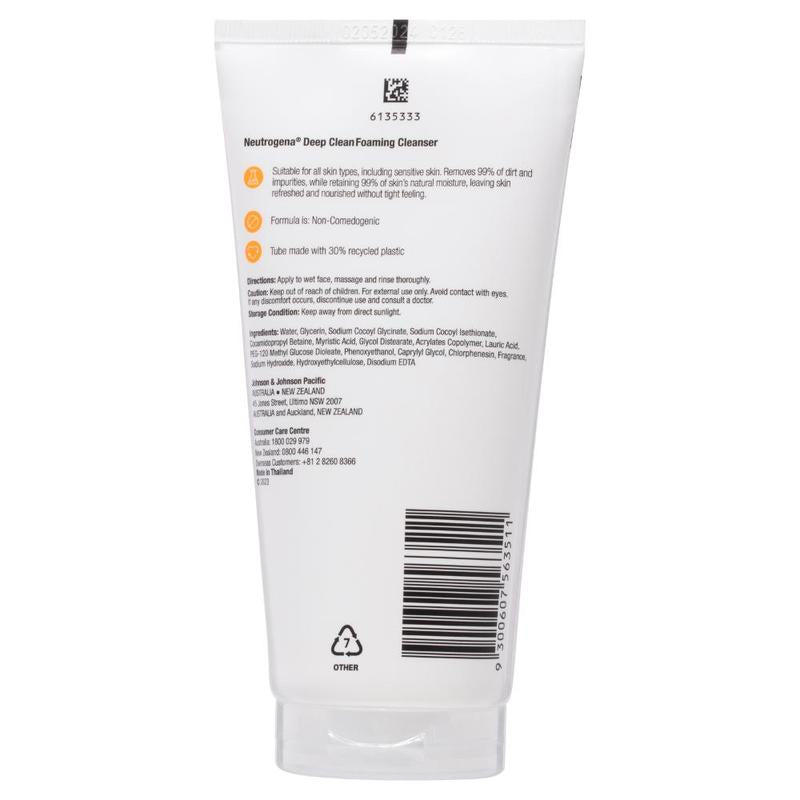 Neutrogena Deep Clean Gentle Foaming Cleanser 150g