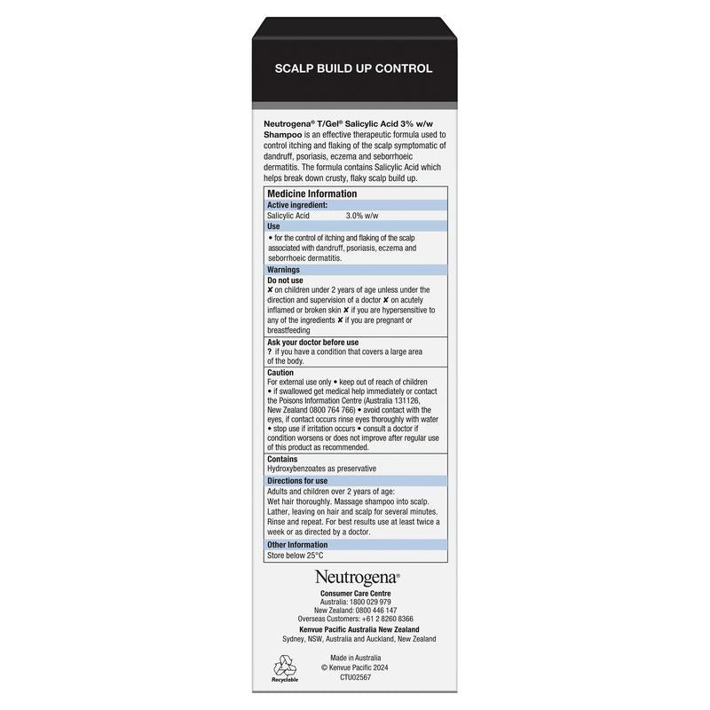 Neutrogena T Gel Salicylic Acid Shampoo 200ml