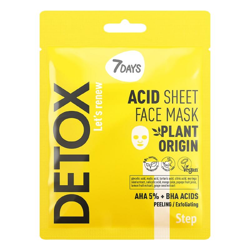 7Days Detox Acid Face Mask AHA (5%) + BHA 25g