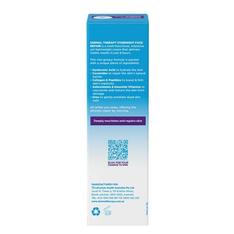 Dermal Therapy Overnight Face Repair 40g