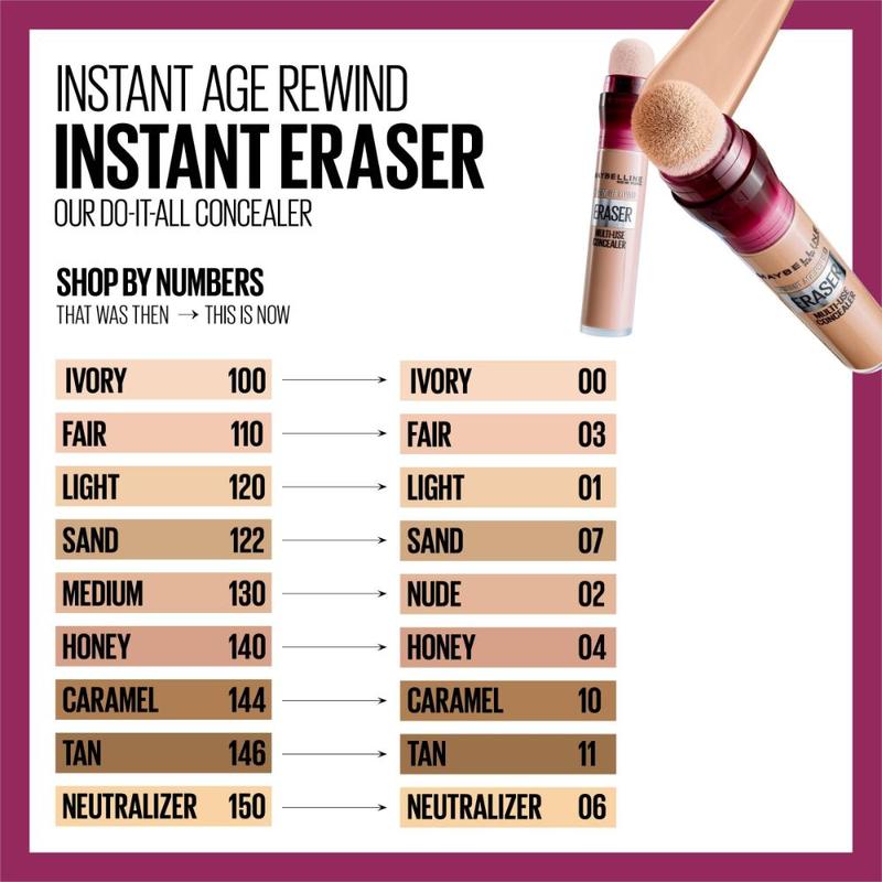 Maybelline Instant Age Rewind Eye Eraser Concealer 01 Light