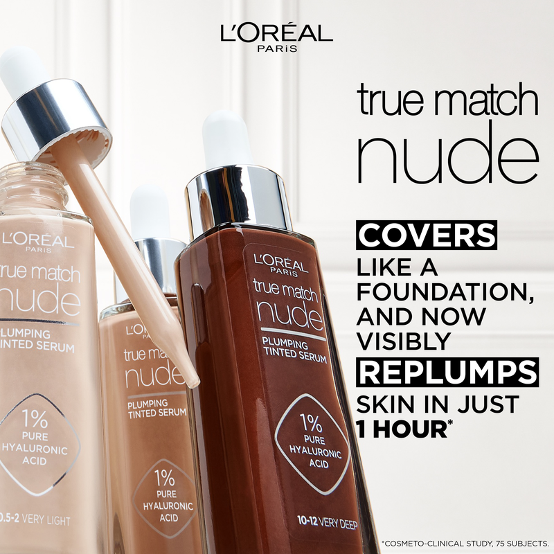 L'Oréal Paris True Match Nude Plumping Tinted Serum 1-2 Rosy Light