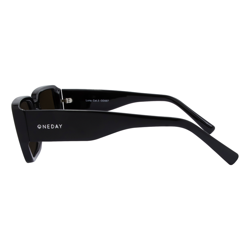 OneDay Luna Polarised Sunglasses Black Brown
