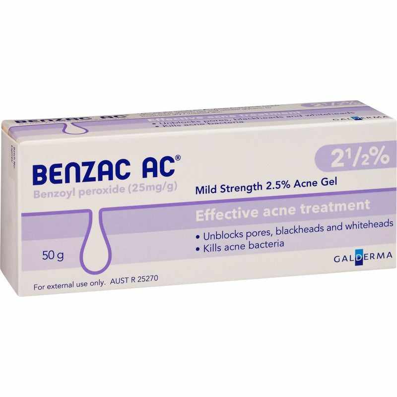 Benzac AC Gel 2.5% 50g 11004807