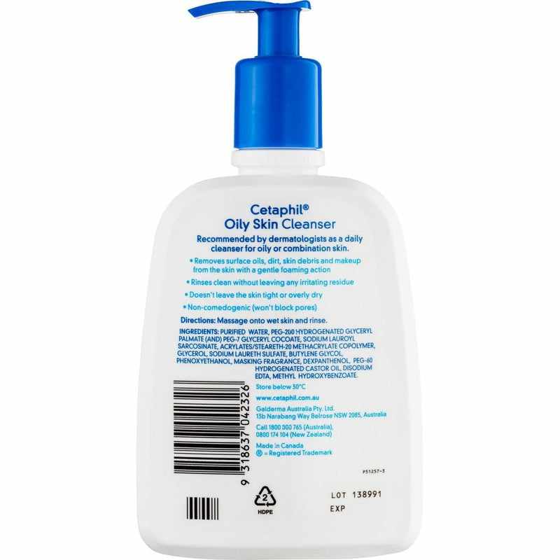 Cetaphil Cleanser Oily Skin 500ml