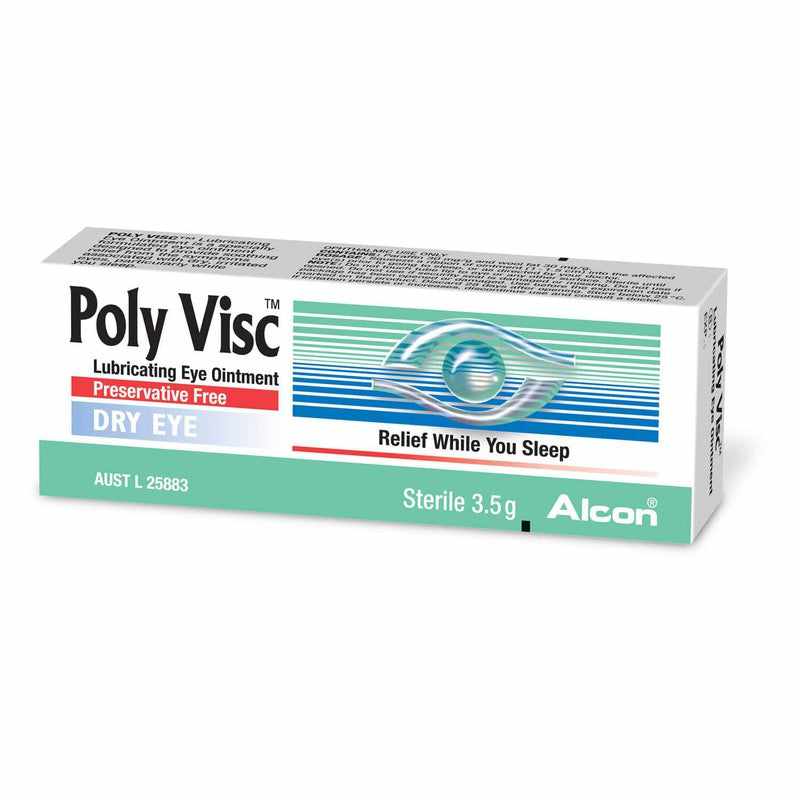 Poly Visc Alcon Poly-Visc Lubricating Eye Ointment 3.5g 11004695