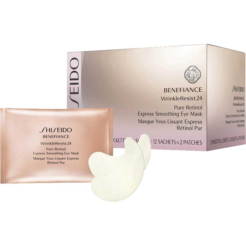 Shiseido Benefiance WrinkleResist24 Pure Retinol Express Smoothing Eye Mask 12pk