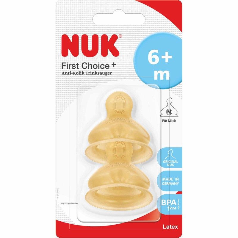 Nuk FC+ Latex Teat 6+ months Medium hole 2pk – Life Pharmacy