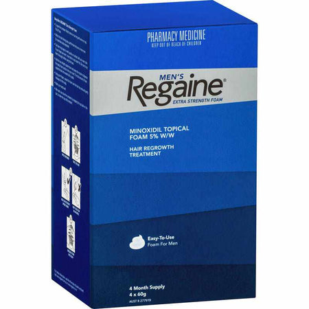 Regaine Men's Extra Strength Foam 4 Mth Supply 4x60g