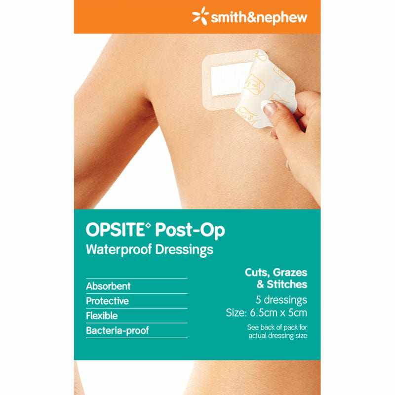 Opsite Opsite PostOp Dressing 6.5x5cm 5pk 11279934
