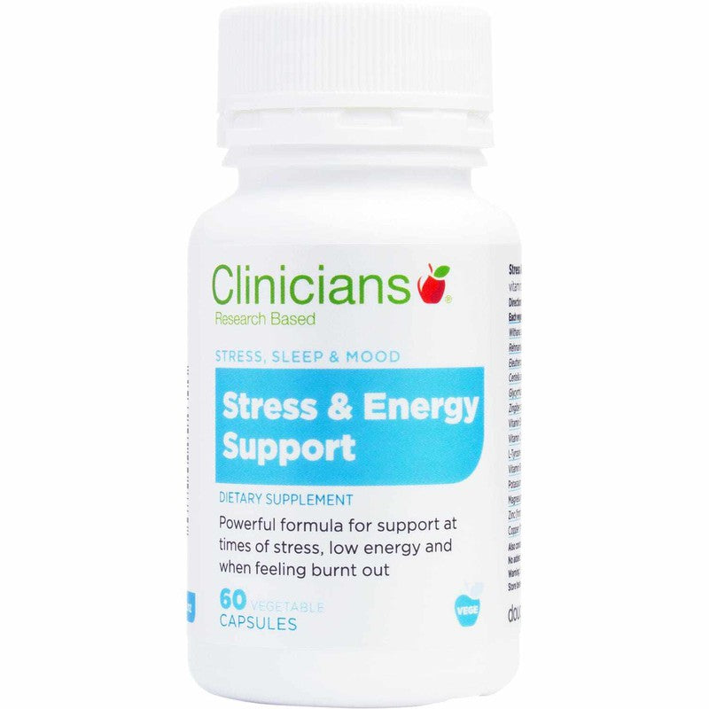 Clinicians Clinicians Stress & Energy Support VegeCapsules 60s 20007271