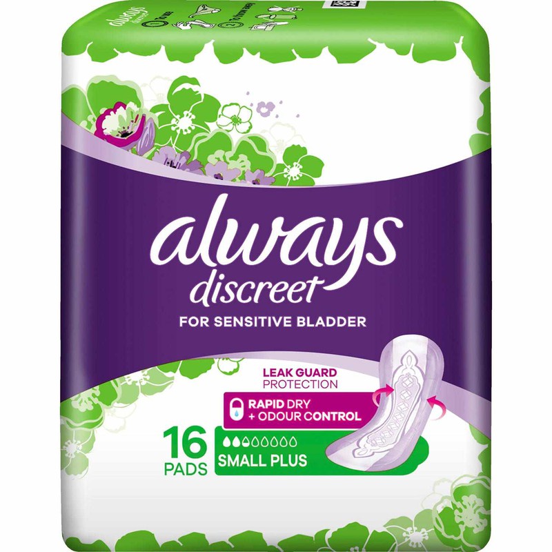 Always Always DiscreetPad Small Plus 16pk 20008424