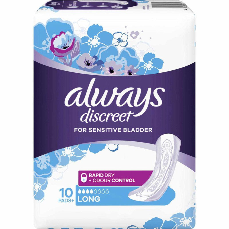 Always Always DiscreetPad Long 10pk 20008426
