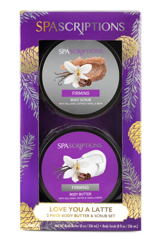 Spascriptions 2 Piece Love You A Latte Body Butter & Scrub Gift Set