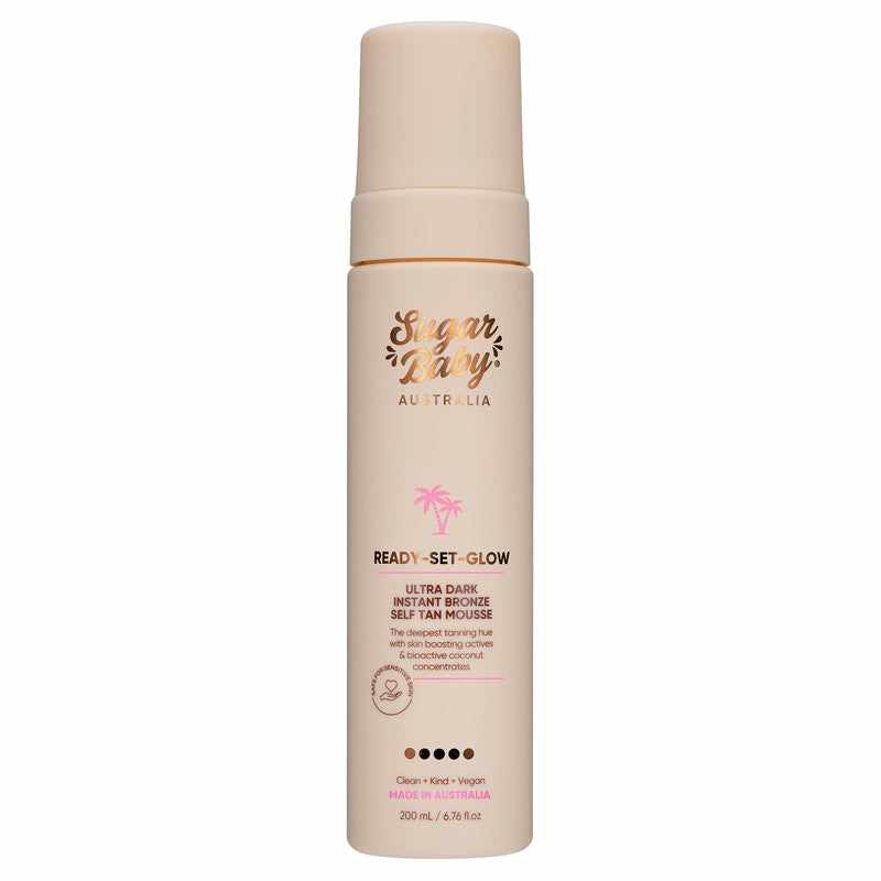 Sugar Baby Ready-Set-Glow Ultra Dark Instant Bronze Self Tan Mousse 200ml