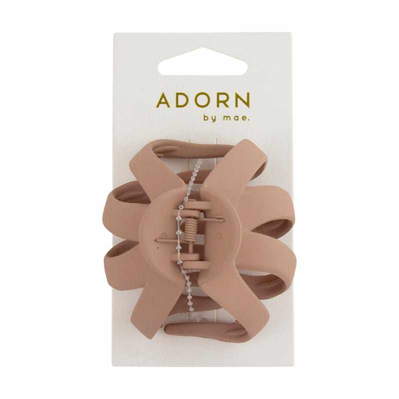 Adorn by Mae Adorn by Mae Octopus Clip Large Matte Tan 20021101