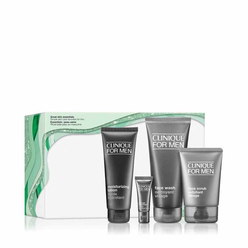 Clinique For Men Great Skin Essentials Gift Set 4pcs