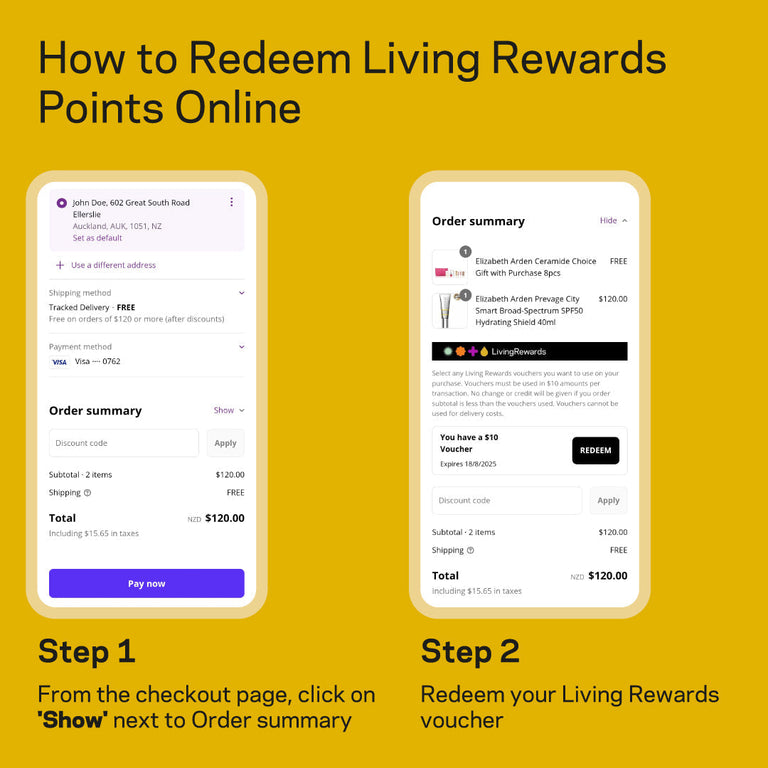 How to Redeem Living Rewards Points Online