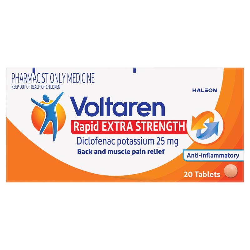 Voltaren Rapid Tabs 25mg 20s (Pharmacist Only Medicine)
