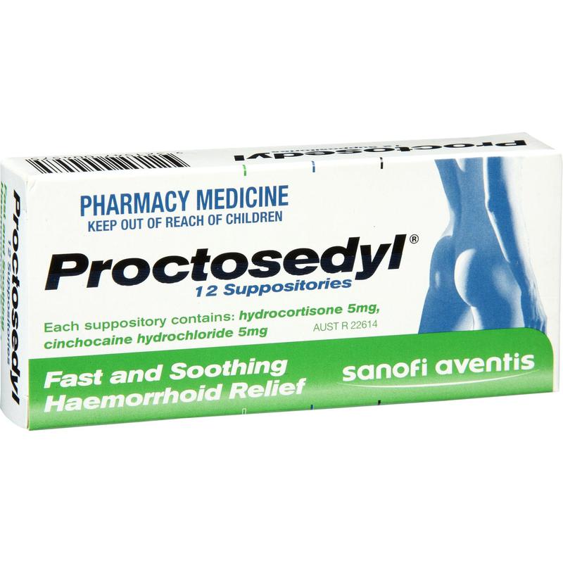 Proctosedyl Proctosedyl 5mg Suppositories 12s 11000955