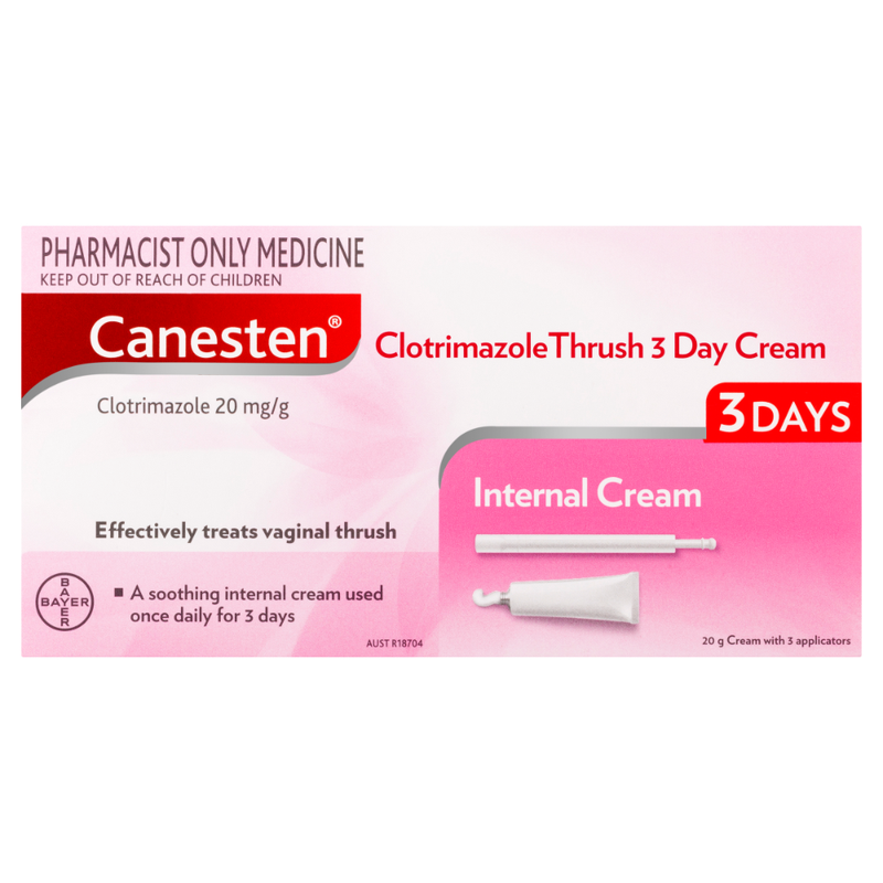 Canesten 3D Vaginal Cream 2% 20g (Pharmacist Only Medicine)