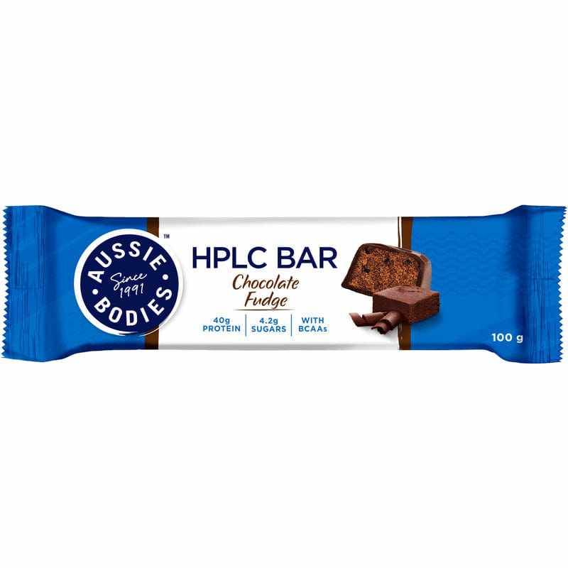 Aussie Bodies Aussie Bodies HPLC Chocolate Fudge Bar 100g 11024153