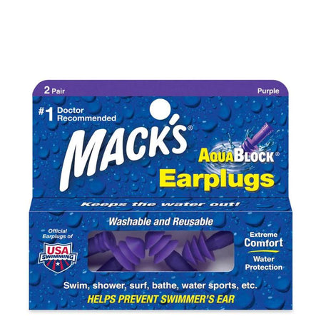 Macks AquaBlock Purple 2pr