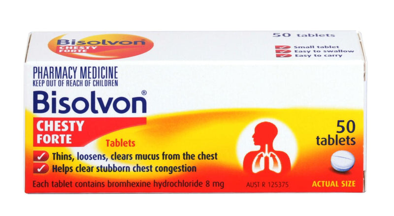 Bisolvon Chesty Forte Tablets 50s