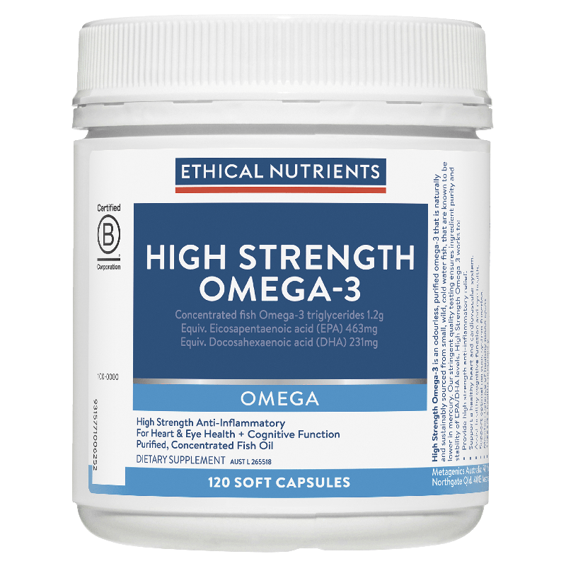 Ethical Nutrients Ethical Nutrients High Strength Omega-3 Capsules 120s 11036517