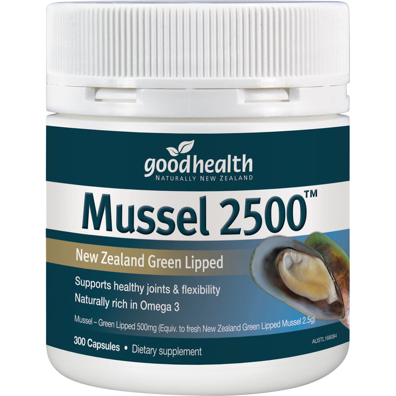 Good Health Mussel 2500mg Capsules 300s