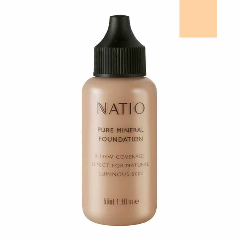 Natio Pure Mineral Liquid Foundation Medium 50ml
