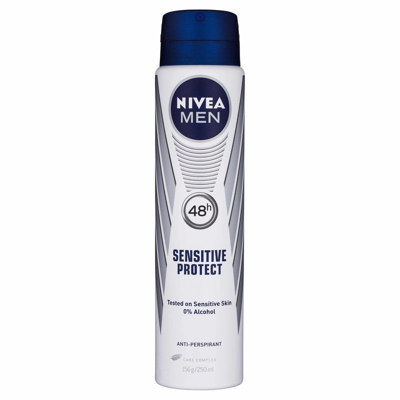 Nivea Men Sensitive Protect 48H Aerosol Anti-Perspirant 250ml