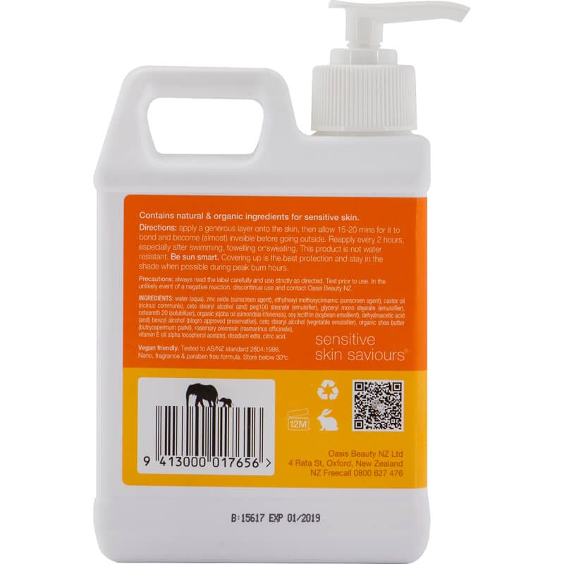 Oasis Beauty Oasis Beauty Sunscreen SPF30+ Jumbo 500ml 11167916